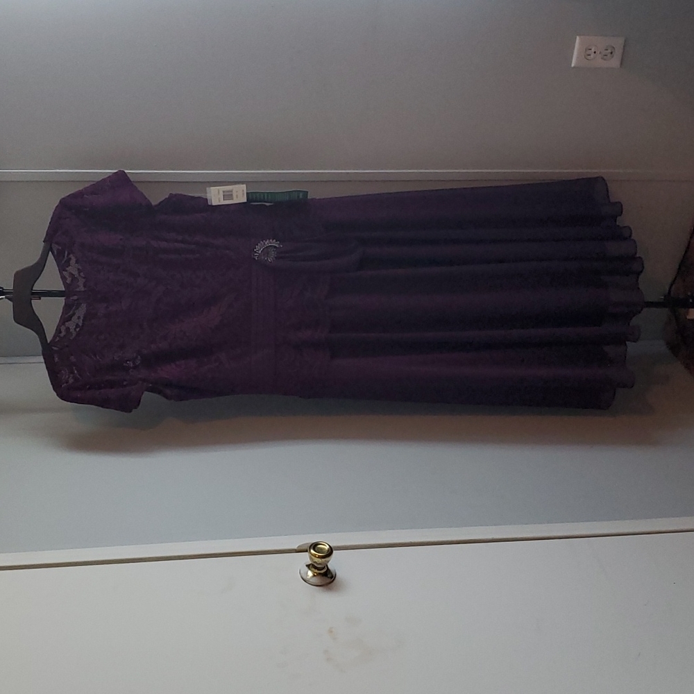 #NWT Eggplant evening party dress. Size 18